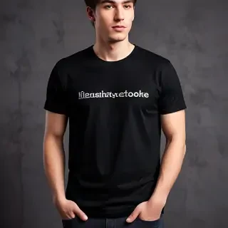 black t shirt mockup free