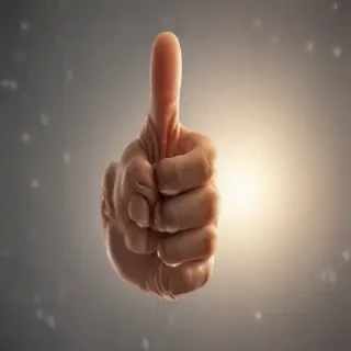 transparent thumbs up