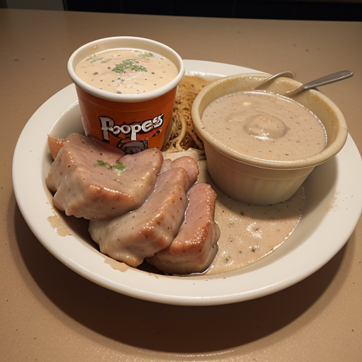 does popeyes gravy have pork