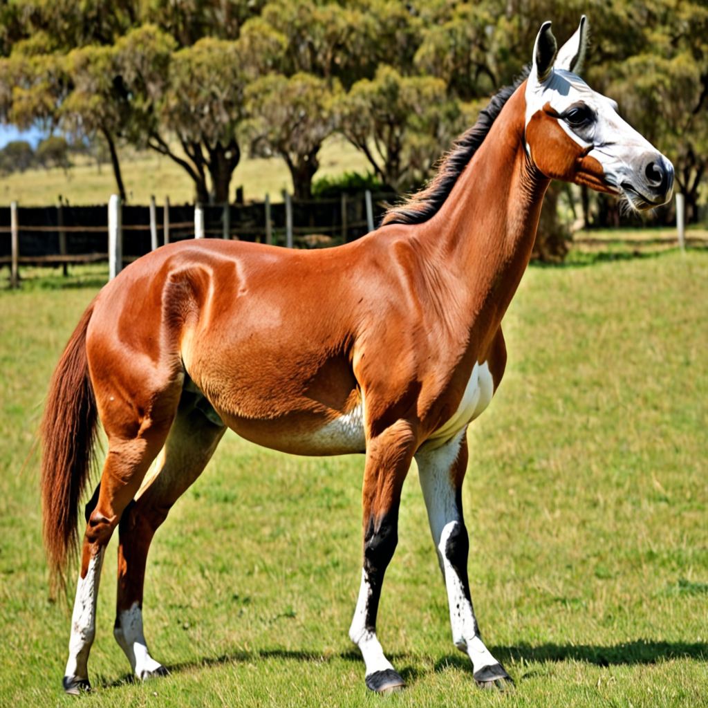 hybrid animal kangaroo and horse