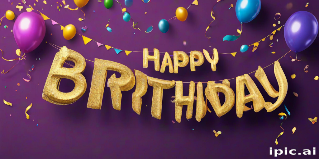 happy birthday banner png
