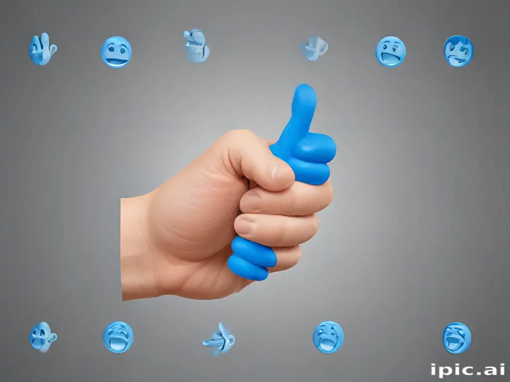 blue thumbs up emoji