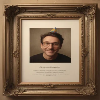 birthday frame