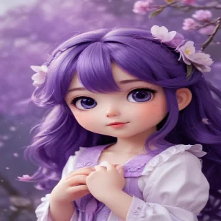 kawaii cute purple wallpaper