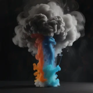 smoke no background