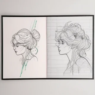 aesthetic line art