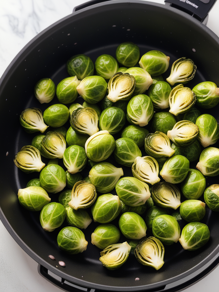 how to air fry frozen brussel sprouts