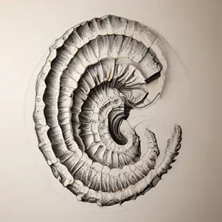 fossil drawing
