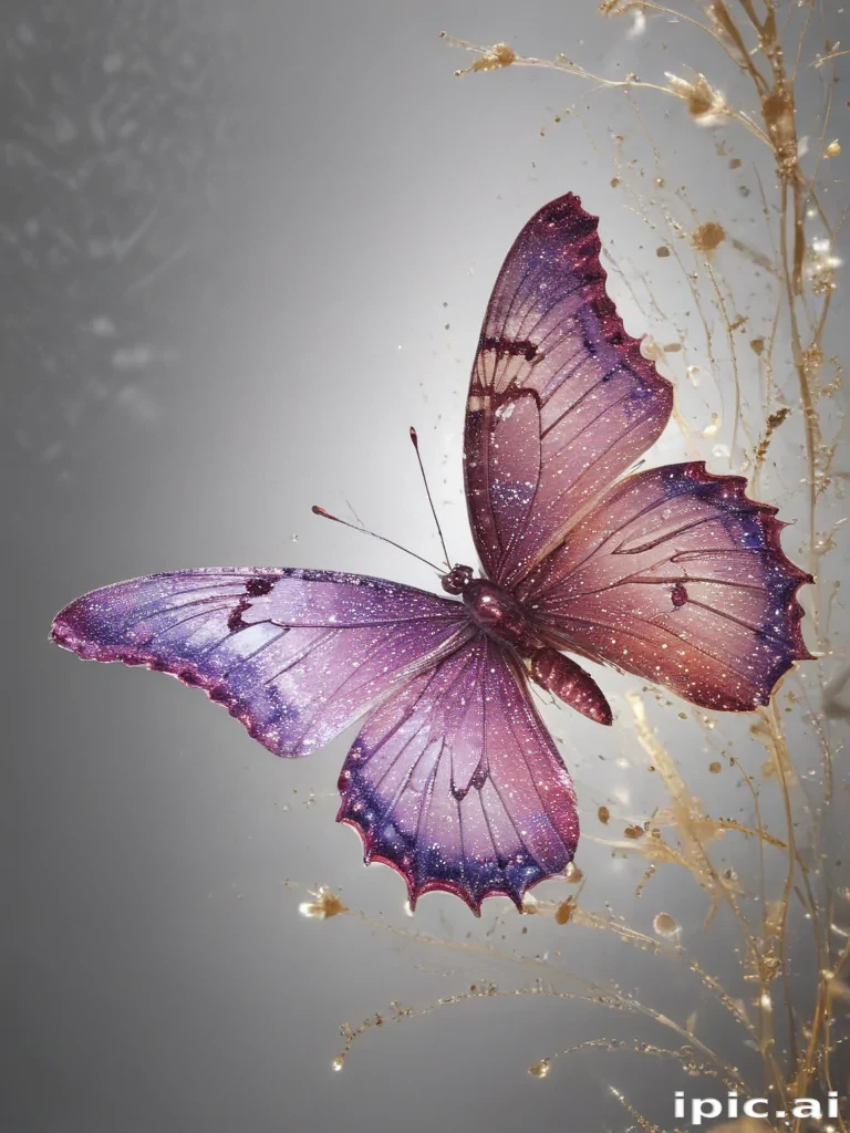 glitter butterfly wallpaper