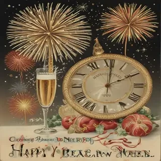 vintage new years images