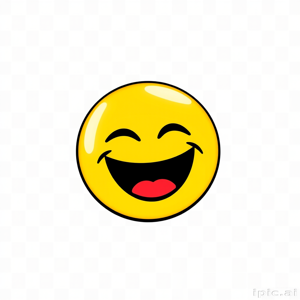laugh emoji transparent background