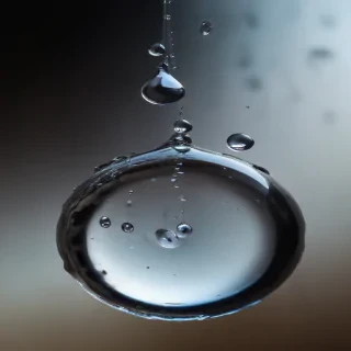 water droplets transparent