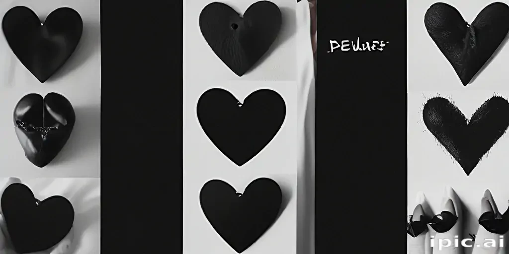 black heart aesthetic