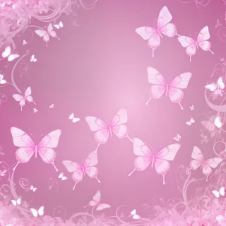 pink butterflies png