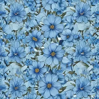 blue flowers background