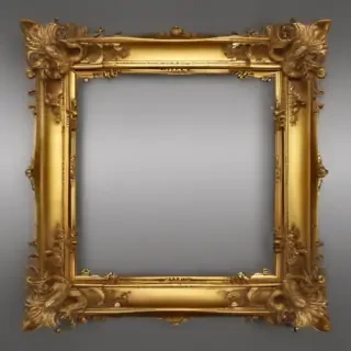 gold frame transparent background