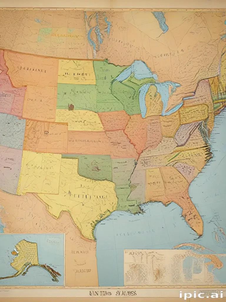 map of united states of america