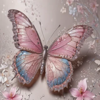 glitter butterfly wallpaper