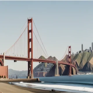 clipart golden gate bridge
