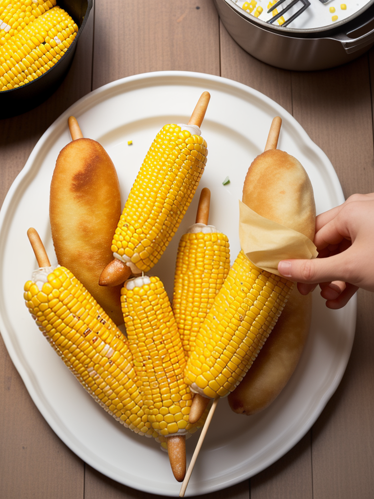 how to air fry a corn dog