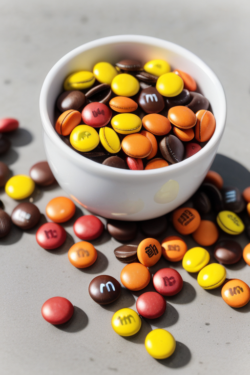 fall colored m and ms