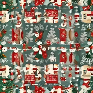 vintage christmas illustration