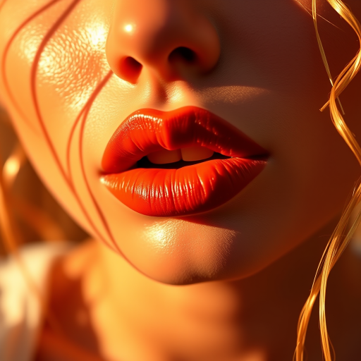 Sun-kissed terracotta lips evoke warmth and earthiness, featuring a creamy matte texture that complements golden-hour lighting