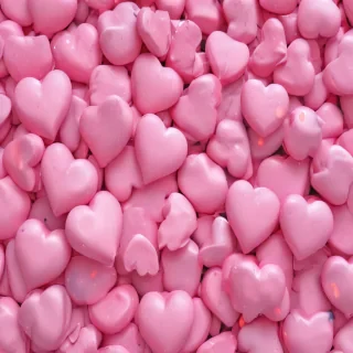 pink hearts background