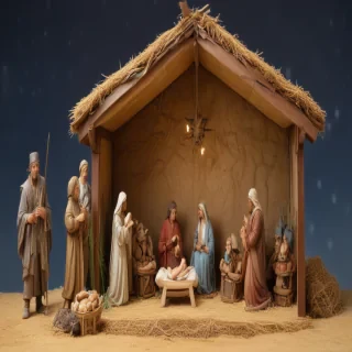 free christmas nativity scene
