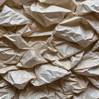 crumpled up paper