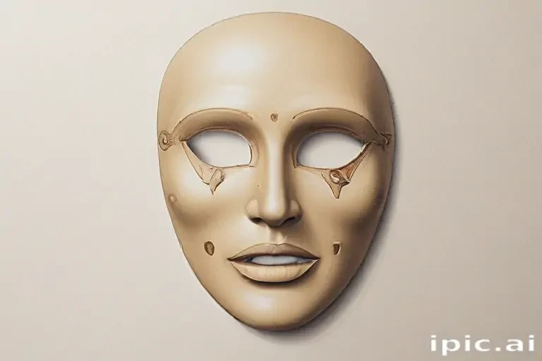 drawing of a mask