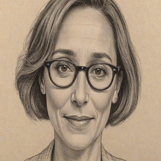 Charming Laurie Metcalf, pencil sketch, portrait of Delightful woman 1924s in glasses, hair style beatnik, outline, clear lines, fine lines, 8k