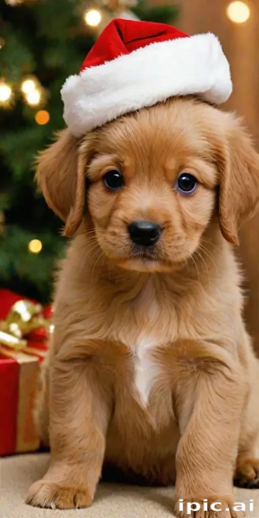 puppy christmas dog wallpaper