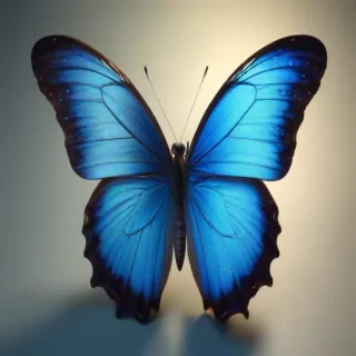 aesthetic blue butterfly
