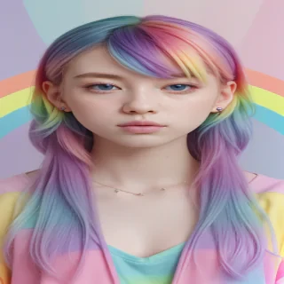 aesthetic pastel rainbow