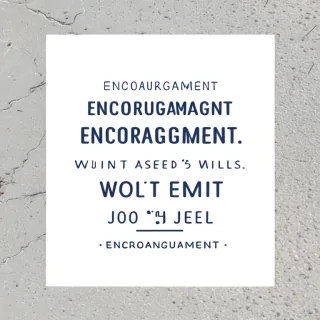 encouragement