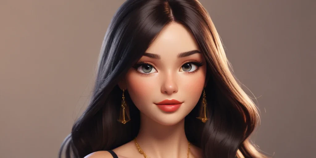 brunette cartoon characters