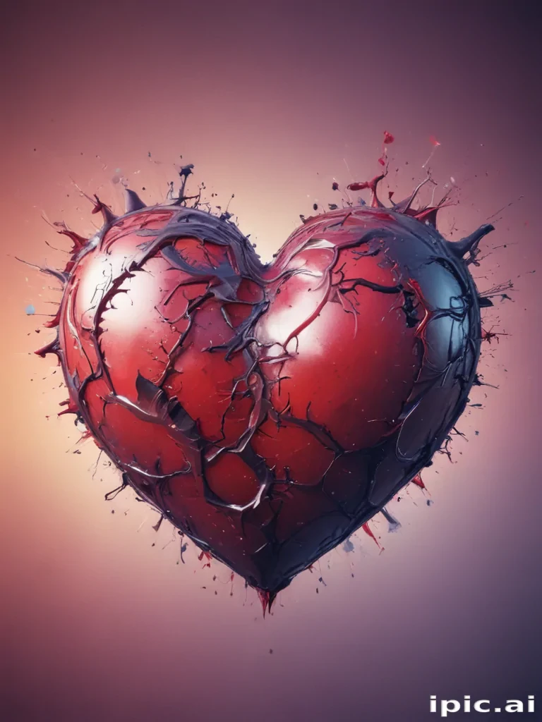 blurry heart wallpaper