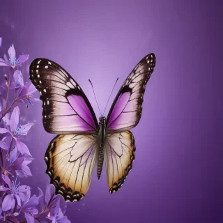butterfly purple background