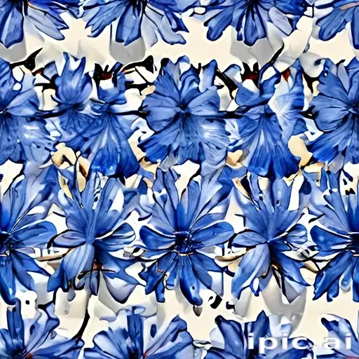 blue flowers background