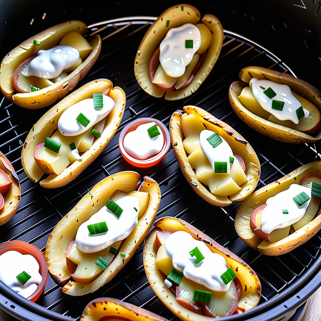 frozen potato skins in air fryer