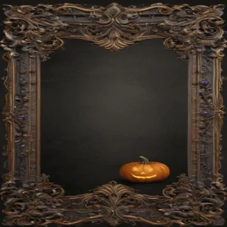 halloween border transparent