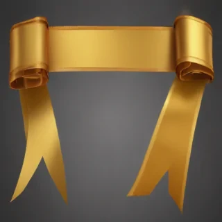 gold ribbon png