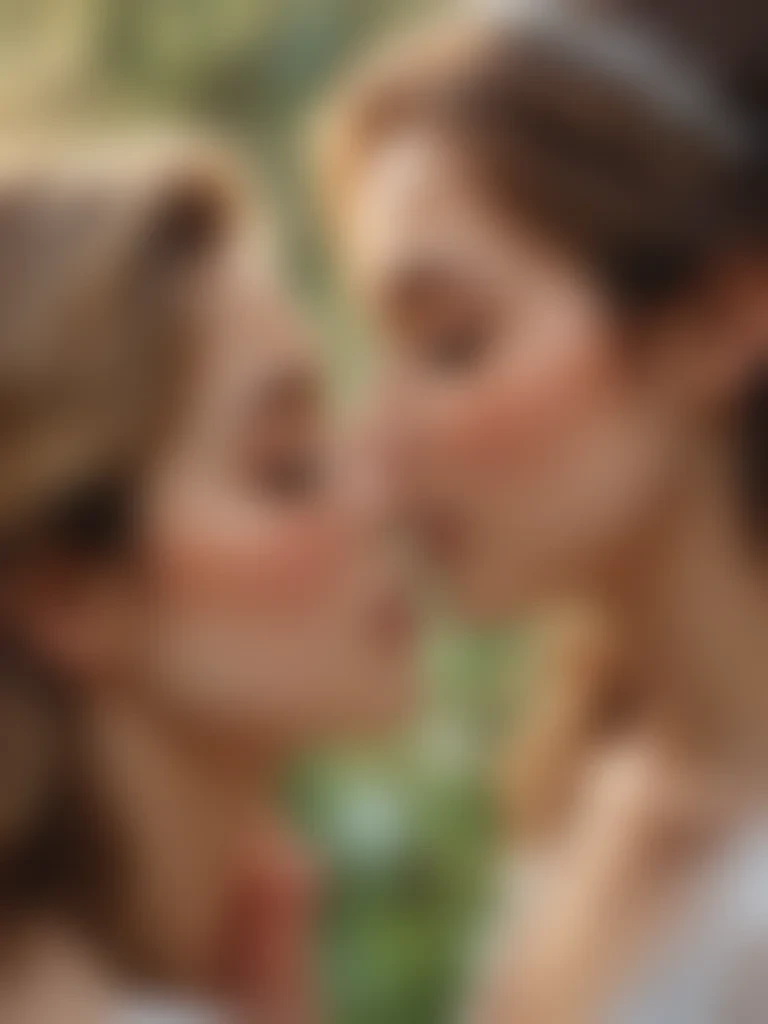 girls kissing