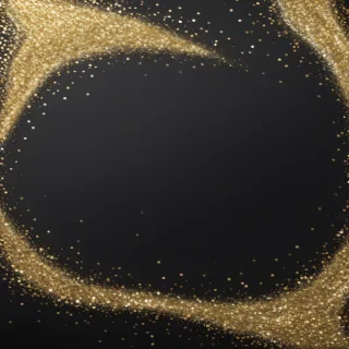 black and gold glitter background