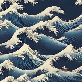 the great wave wallpaper