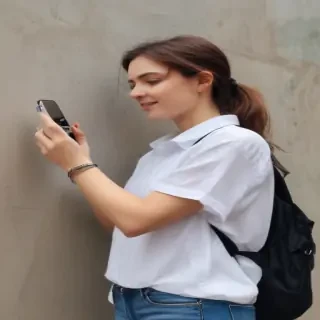 person holding phone
