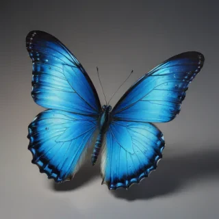 aesthetic blue butterfly