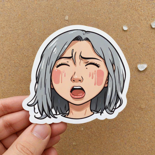 crying sticker