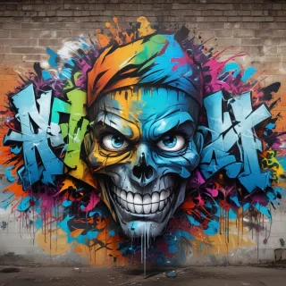 graffiti art background